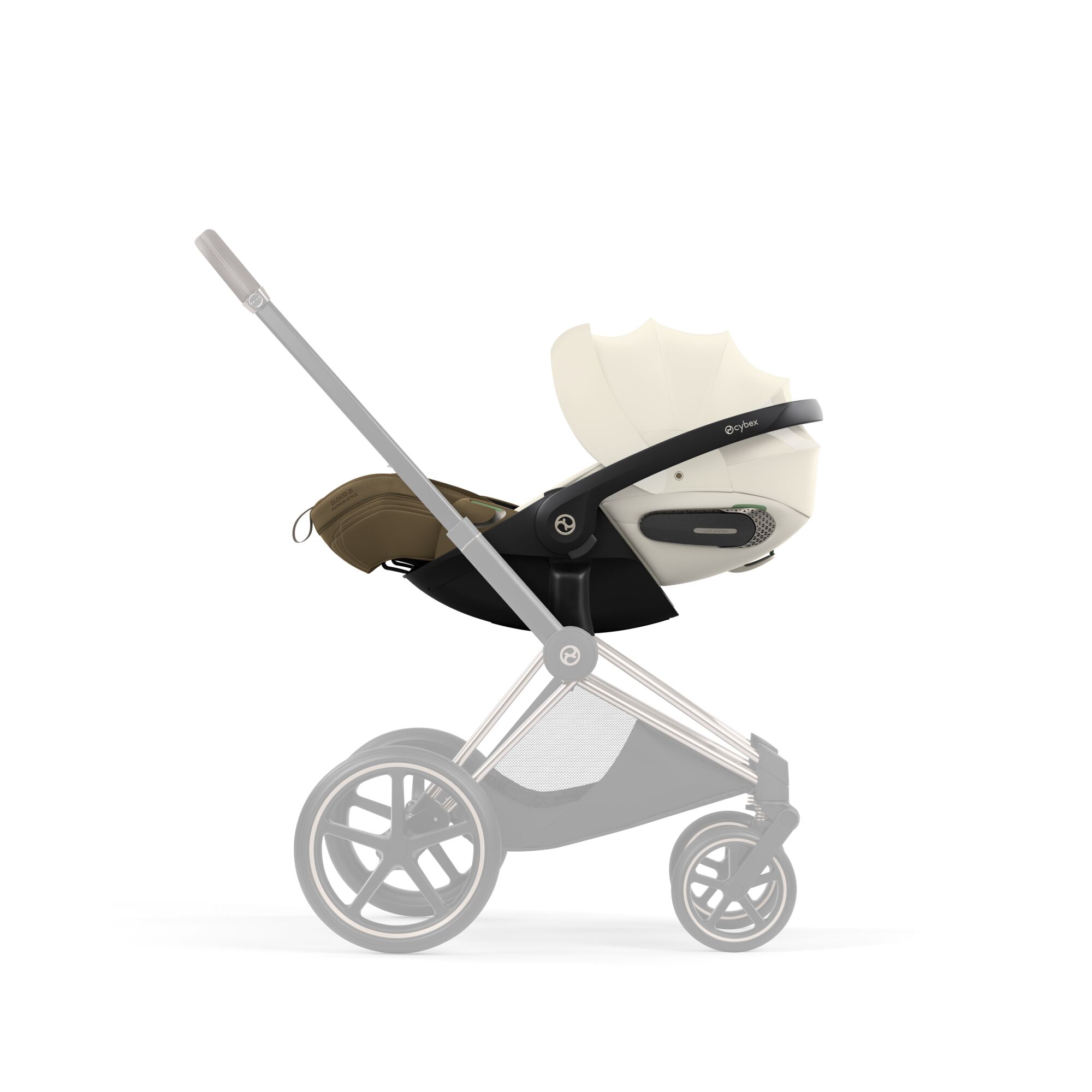 Scoica auto Cloud S Style Jade Green i-Size Plus Cybex Platinum, pentru copii, 0-24 luni - imagine 8