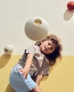 Minge din Spumă MODU Half Balls Sand Grey/Honey Yellow - imagine 3