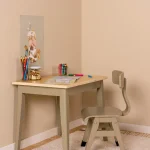 Scaun din lemn pentru copii School Chair Olive – Little Dutch - imagine 4