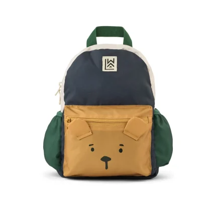 Rucsac pentru copii Andreas Bear- Classic Navy Multi Mix- Liewood